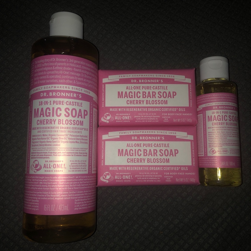 Dr Bronner's Cherry Blossom Pure Castile Magic Soaps New Sealed